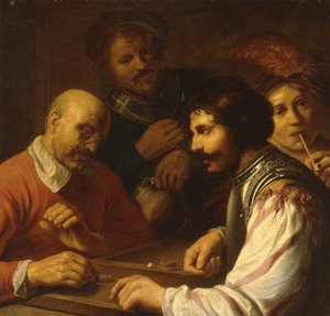 Tric-Trac-Spieler in einem Gasthaus, ca. 1623-5