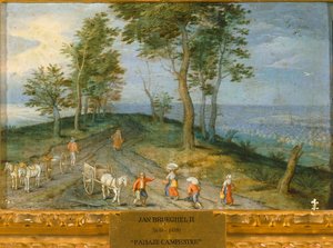 Landschaft mit Bauern
