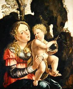 Madonna und Kind von Jan van (studio of) Scorel