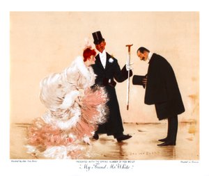 Mein Freund Mr. White, ca. 1870-1920 von Jan van Beers