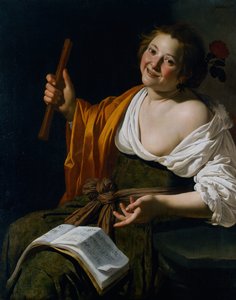 Mädchen mit Flöte