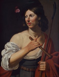 Hirtenjunge mit einem Krummstab und einer Flöte von Jan van Bijlert or Bylert