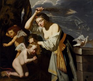 Venus züchtigt Amor, 1628 von Jan van Bijlert or Bylert