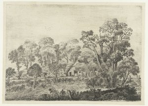 Landschaft mit Bauernhof an einem Teich von Jan van Brosterhuyzen