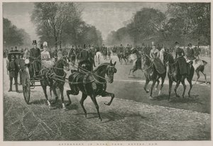 Nachmittag im Hyde Park, London: Rotten Row von Jan van Chelminski