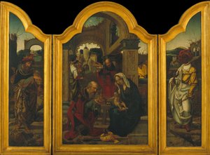 Triptychon mit der Epiphanie von Jan van Dornicke