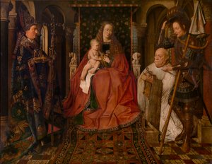 Madonna, umgeben vom heiligen Georg, dem heiligen Donatian von Reims und dem Stifter, Kanonikus Van der Paele von Jan van Eyck