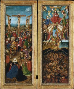 Die Kreuzigung; Das Jüngste Gericht von Jan van Eyck