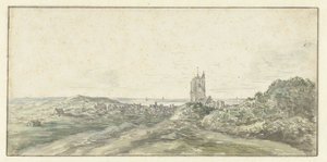 Ansicht von Egmond aan Zee von Jan van Goyen (possibly)