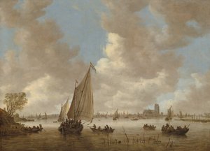Blick auf Dordrecht von Norden von Jan van Goyen