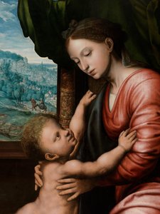 (Detail) Jungfrau mit Kind von Jan van Hemessen
