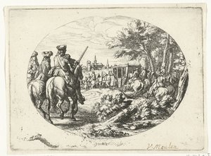 Belegering van een stad von Jan van Huchtenburg