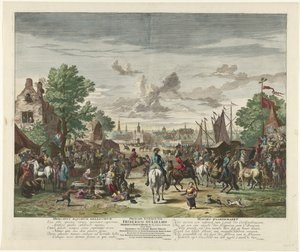 Pferdemarkt, ca. 1702 von Jan van Huchtenburg