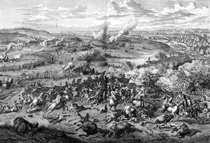 Die Schlacht von Hochstadt, Bayern, 13. August 1704 von Jan van Huchtenburg