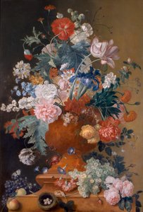 Blumen in einer Terrakottavase