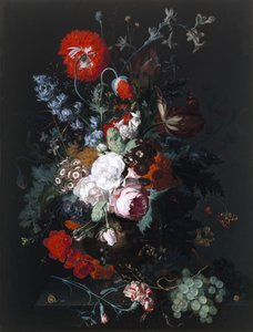 Stillleben mit Blumen und Obst, ca. 1715 von Jan van Huysum