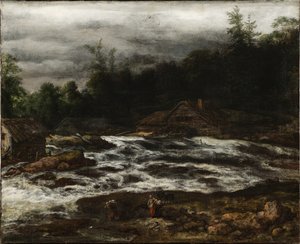 Berglandschaft mit Wasserfall