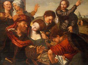 Die Berufung des Matthäus von Jan van Sanders workshop of Hemessen