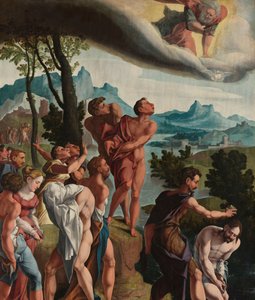 Die Taufe Christi von Jan van Scorel (workshop of)