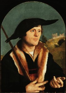 Ein Pilger, ca. 1530-40 von Jan van Scorel