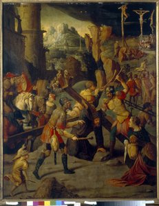 Episode der Passion Christi: Kalvarienberg von Jan van Scorel