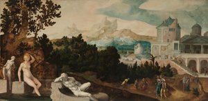 Landschaft mit Bathseba