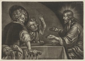 Mahlzeit in Emmaus von Jan van Somer