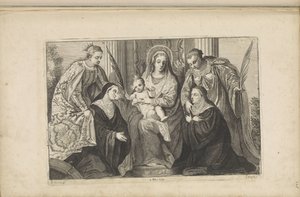 Maria mit dem Christuskind, der Hl. Lucia, der Hl. Katharina von Alexandrien und zwei Stiftern von Jan van Troyen