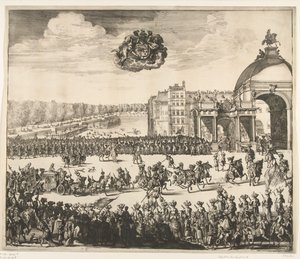 Einzug von König Wilhelm III. in Den Haag, 1691 von Jan van Vianen