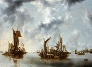 Eine Ruhe, 1654 von Jan van de Cappelle