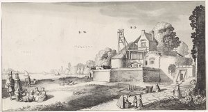 Bleichfeld vor einem Fort von Jan van de Velde (II)