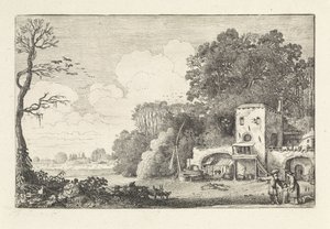 Landschaft mit der Vertreibung von Hagar und Ismael