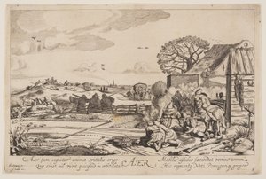 Luft (mit Blick auf Haarlem), aus Die vier Elemente von Jan van de Velde II