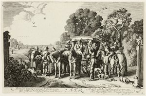 Luft, Platte zwei aus Die vier Elemente von Jan van de Velde II
