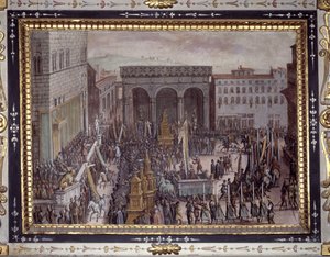 Das Fest der Schmeicheleien in Florenz von Jan van der Straet