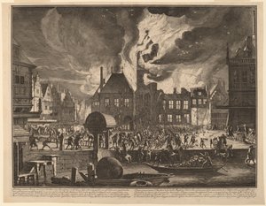 Brand des alten Amsterdamer Rathauses