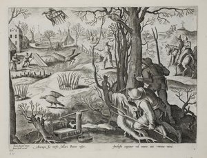 Vogelfänger, die Fallen mit Ratten ködern, um Falken zu fangen, Tafel 64, Illustration aus 