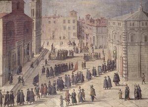 Fest der Huldigung auf der Piazza del Duomo, Florenz, 1555