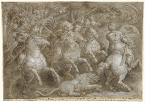 Jagd auf persische Löwen (Jagdpartien, Bd. 2) von Jan van der Straet
