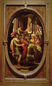 Odysseus, Merkur und Circe, 1570 von Jan van der Straet