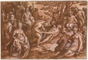 Die Häutung des Marsyas von Jan van der Straet, called Johannes Stradanus