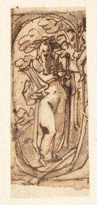 Skizzenbuchseite mit Homer von Jan van der Straet, called Stradanus