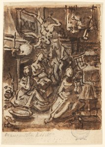 Studie für eine Komposition von Jan van der Straet, called Stradanus