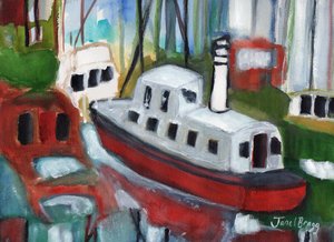 Boote in der Cap Sante Marina, ca. 2018 von Janel Bragg