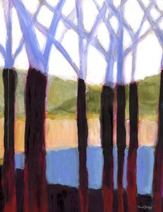 Ferienversteck in Lavendel I, ca. 2023 von Janel Bragg