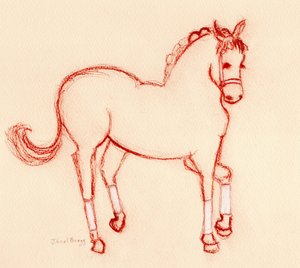 Tanzendes Pferd bei der Parade, ca. 2024 von Janel Bragg