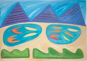 Landschaft im Inneren, 2015 von Janet McKenzie