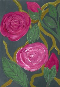 Üppige Rosa Rosen von Janine Brewster