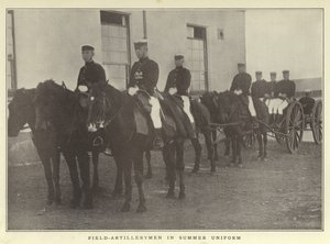Feldartilleristen in Sommeruniform von Japanese Photographer