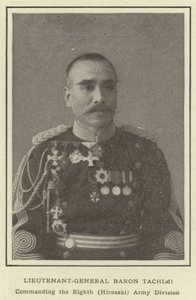 Generalleutnant Baron Tachimi, Kommandant der achten (Hirosaki) Armee-Division von Japanese Photographer